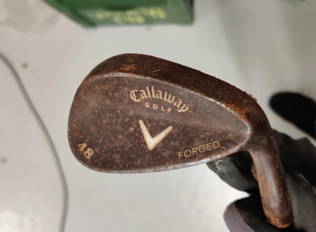 remove rusty from forged golf iron