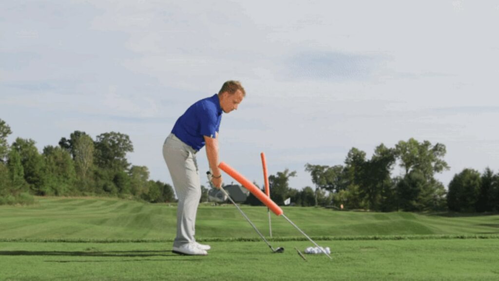 pool noodle swing path training aid